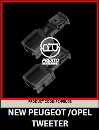 Peugeot Citroën Vauxhall tweeter connectors