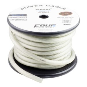 four connect 4 800318 stage3 50mm2 satin silver s tofc power cable