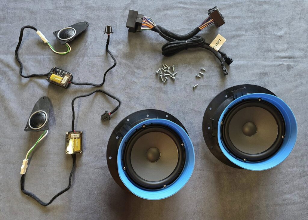 Volkswagen specific Audiofrog speaker upgrade kit - scrdistribution.co.uk