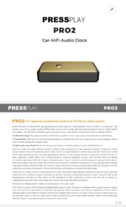 press play pro 1 pro 2 package