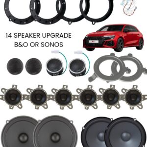 14 speaker audi a3/rs3 with b&o/sonos audiofrog 6.5"