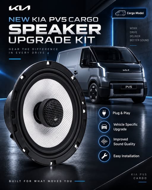 KIA PV5 CARGO SPEAKER UPGRADE DD AUDIO